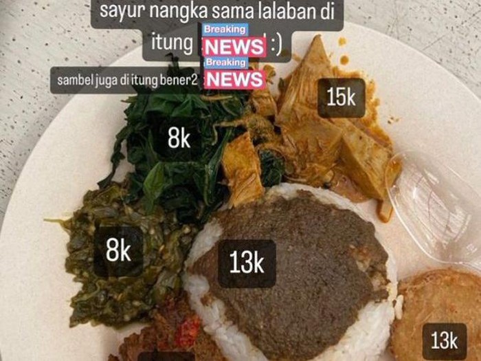 Netizen Kaget Seporsi Nasi Padang di Taman Safari Harganya Rp 120 Ribu