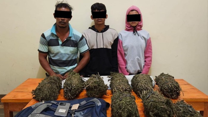 Pastri yang jadi pengedar ganja. (Foto: Dok. Polres Lhokseumawe)