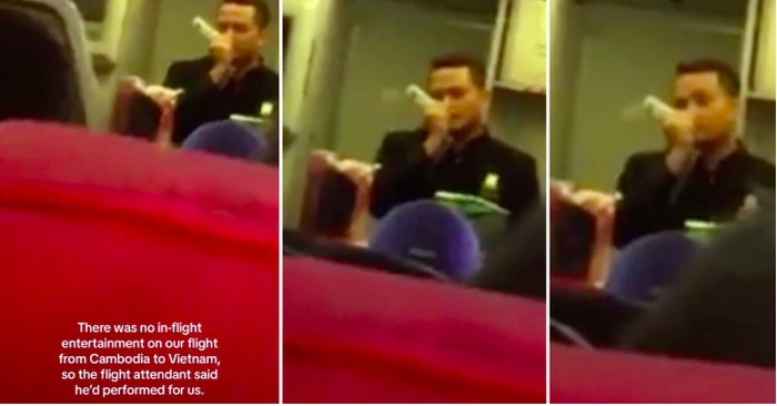 Pramugara AirAsia nyanyi di pesawat lewat interkom