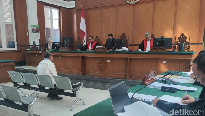 Saksi ahli sidang kasus korupsi PDAM Makassar Muhammad Sofyan. detikSulsel/Rasmilawanti Rustam