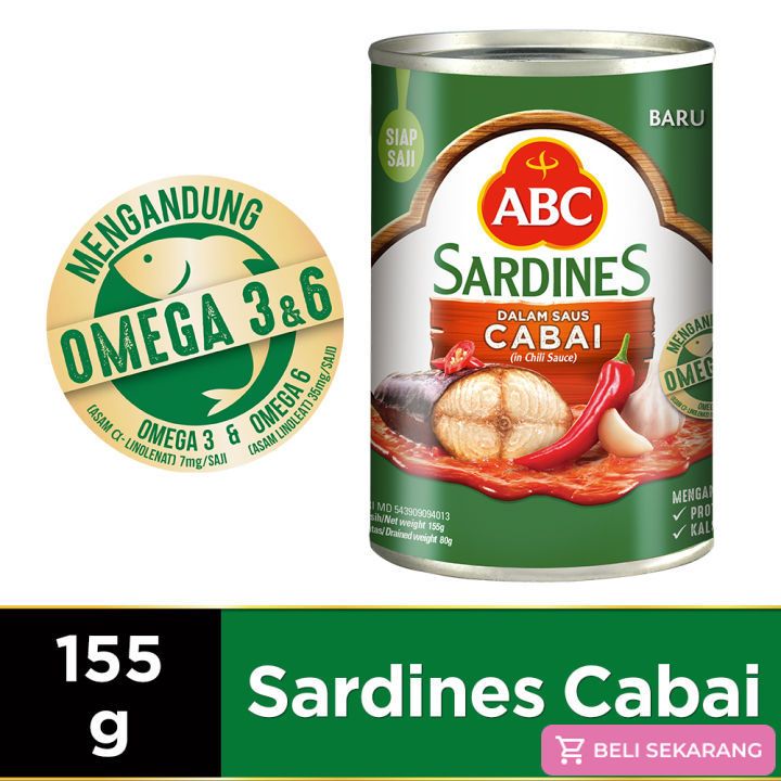 Sarden ABC Cabai 155 gram