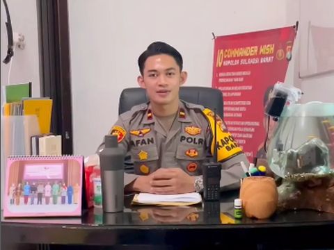 Sosok Ipda Afan Harapansyah, Kapolsek termuda viral dan menjadi sorotan di media sosial.