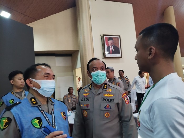 Tahap seleksi akhir rekrutmen calon taruna dan taruni (catar) Akademi Kepolisian (Akpol) di Semarang, Jawa Tengah (Jateng) pada Senin (10/7/2023). Tahap seleksi akhir rekrutmen calon taruna dan taruni (catar) Akademi Kepolisian (Akpol) di Semarang, Jawa Tengah (Jateng) pada Senin (10/7/2023).