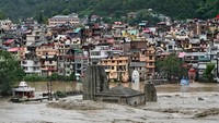 Tayangan televisi menunjukkan banjir bandang dan tanah longsor menghanyutkan kendaraan, menghancurkan bangunan dan meruntuhkan jembatan di negara bagian Himachal Pradesh yang berbukit, daerah yang terkena dampak paling parah.