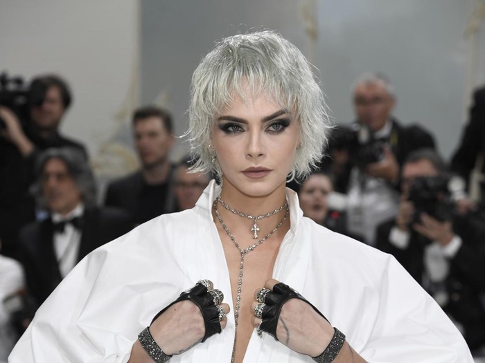 Cara Delevingne attends The Metropolitan Museum of Arts Costume Institute benefit gala celebrating the opening of the 