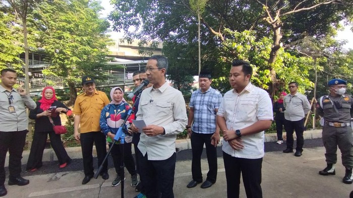 Heru Budi (bicara menggunakan mic)-(Brigitta/detikcom)
