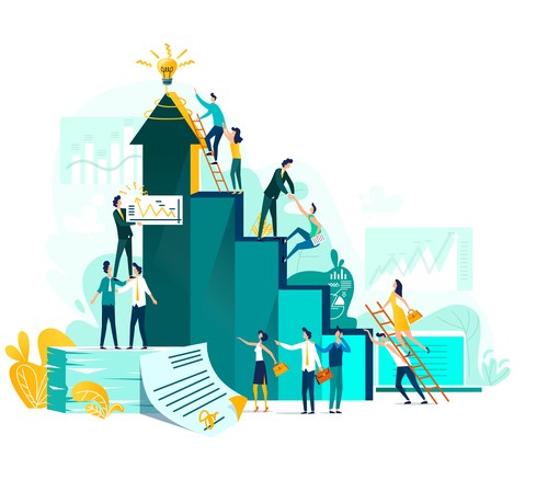 ilustrasi koperasi, keuangan, bisnis, bank. (freepik)