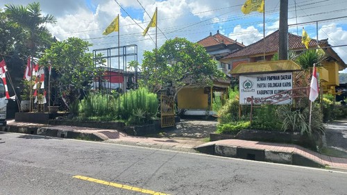 Kantor Dewan Pimpinan Daerah (DPD) Golkar Klungkung, pada, Selasa (11/7/2023).
