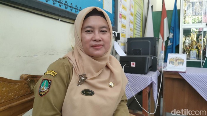 Kepala SD Negeri Nayu Barat 1 di Solo Inawangsih ditemui Selasa (11/7/2023).