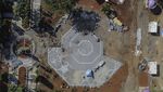 Foto-foto Terkini Progres Revitalisasi Alun-alun Ciamis