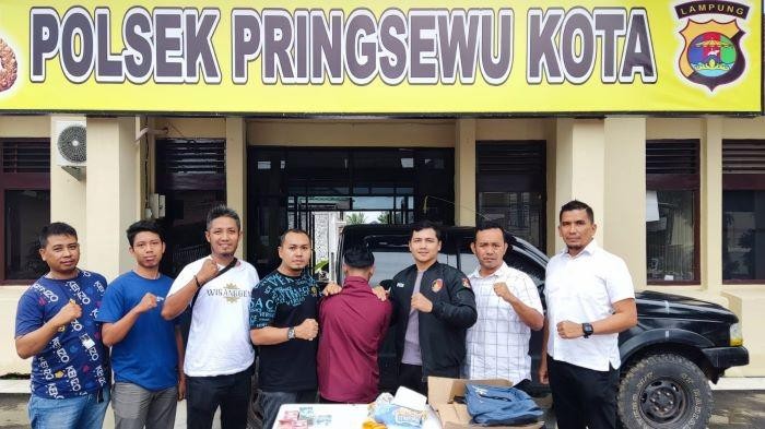 Pemuda asal Kabupaten Pringsewu Lampung ditangkap curi uang Rp 40 juta.