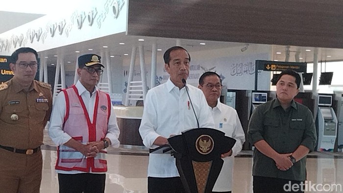 Presiden Joko Widodo saat di BIJB, Kertajati, Majalengka.