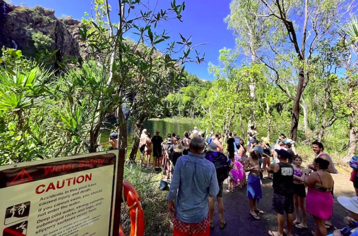 Seekor buaya serang turis di Air terjun Wangi, Australia