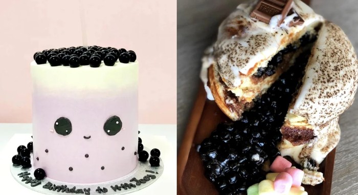 Slurpp! Ini Boba Cake, Kue Isi Bubble Tea yang Bisa Disedot