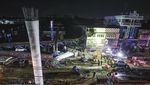 Penampakan Jalan Layang Ambruk di Bangkok