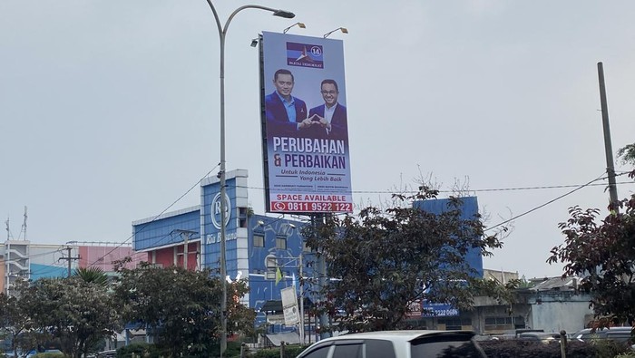 Baliho Anies-AHY juga mejeng di Depok