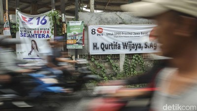 Baliho Caleg di Depok Masih Menjamur