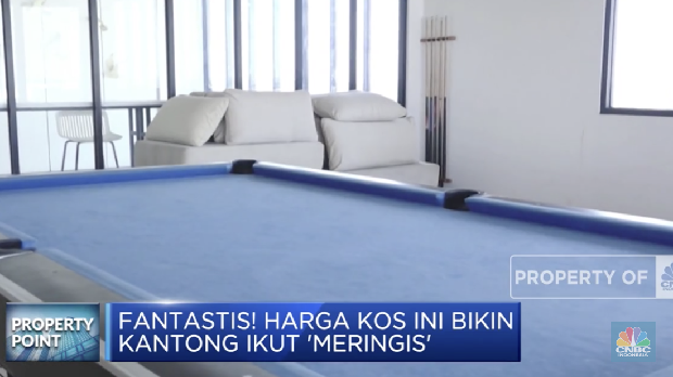 Fasilitas kos-kosan mewah di Jakarta. (CNBC Indonesia TV)