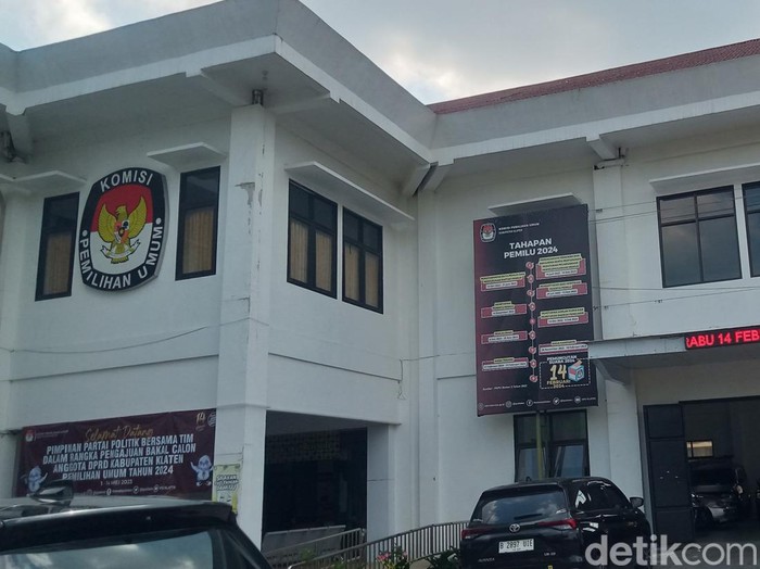 Gedung KPU Kabupaten Klaten, Rabu (12/7/2023).
