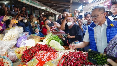 Harga Bahan Pokok di Pasar Malangjiwan Karanganyar Cenderung Turun