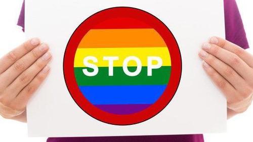 Ilustrasi anti LGBT.