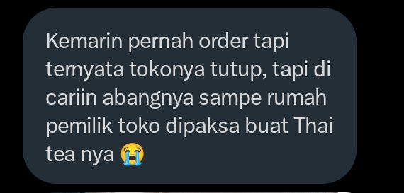 Kocak! Driver Ojol Paksa Penjual Buka untuk Buatkan Minuman Pembelinya