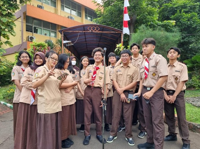 MPLS di hari pertama sekolah SMAN 70 Jakarta