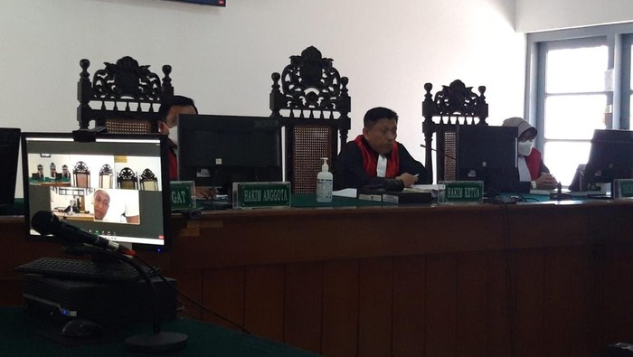 Persidangan kasus pemalsuan merek garam di Pengadilan Negeri (PN) Solo, Rabu (12/7/2023).