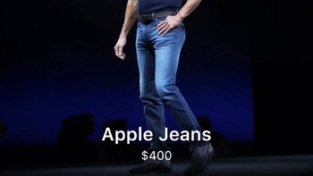 Agar tampilan mengikuti gaya Tim Cook, kamu bisa membeli Apple Jeans. Foto: Reddit/AdStraAtreyu