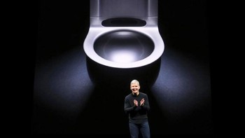 Ingin rumah serba bernuasanya Apple, jangan lupa membeli toilet ini. Cukup mengeluarkan USD 10 ribu saja. Foto: Reddit/AdStraAtreyu