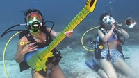 Acara yang berlangsung di Suaka Laut Nasional Florida Keys itu digelar untuk mempromosikan pelestarian terumbu karang.