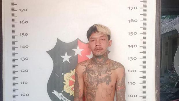 Tampang pria pelaku pembakaran Rumah Singgah Clow di Parung, Bogor.