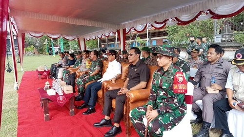 Pembukaan TMMD ke-117 di Desa Darmasaba, Abiansemal, Badung, Rabu (12/7/2023).