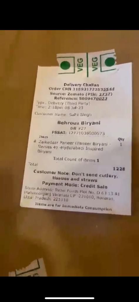 Viral Pesanan Nasi Biryani Keluarga Vegetarian Salah, Isinya Daging Ayam!