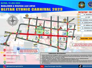 Simak! 14 Titik Jalan di Kota Blitar akan Ditutup Saat BEN Carnival