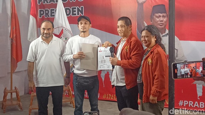 Advokasi Rakyat Untuk Nusantara (ARUN) mendeklarasikan dukungannya kepada Prabowo Subianto. (Adrial Akbar/detikcom).