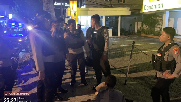 Bang jago teror warga pakai samurai di Manado ditangkap polisi. Dokumen Istimewa