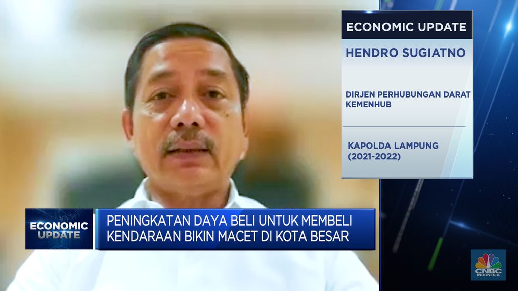 Dirjen Perhubungan Darat Kemenhub, Hendro Sugiatno dalam Economic Update yang berlangsung pada Kamis, (13/7/2023). (վ TV)