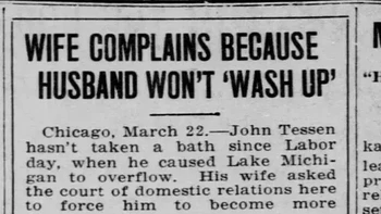 Seorang istri melaporkan suaminya karena tidak mau mandi. Alasan sang suami karena dia terlalu gemuk untuk masuk bathtub. Foto: reddit via BuzzFeed  