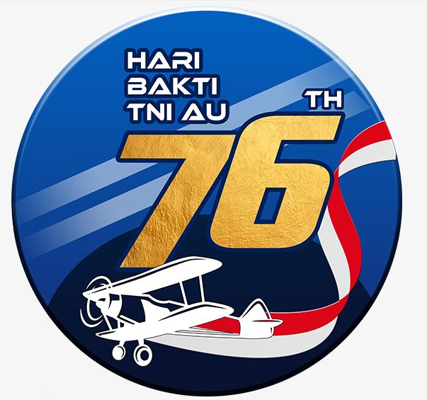 Logo Hari Bhakti ke-76 TNI AU