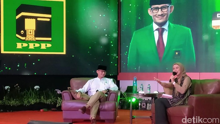 Ketua Badan Pemenangan Pemilihan Umum (Bappilu) Partai Pembangunan Persatuan (PPP) Sandiaga Uno.