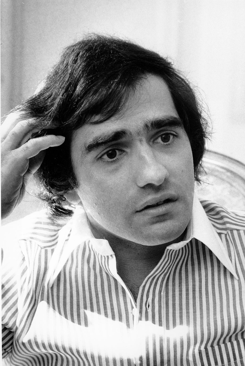 Martin Scorsese, 30, is shown in his New York City Hotel suite during the week of Nov. 11, 1973. Scorsese is directing his film 