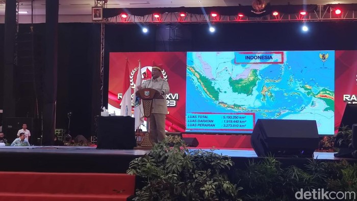 Menteri Pertahanan (Menhan) yang juga Bakal calon presiden (bacapres) Koalisi Kebangkitan Indonesia Raya (KIR) Prabowo Subianto.