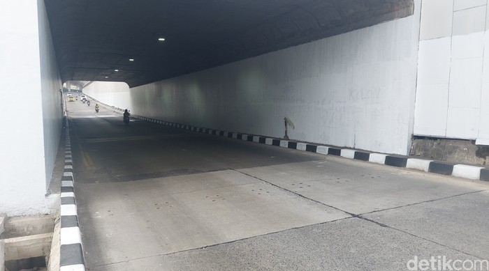 Tutup got underpass Jl Sholis Kota Bogor sudah selesai diperbaiki. 13 Juli 2023. (M Shoihin/detikcom)