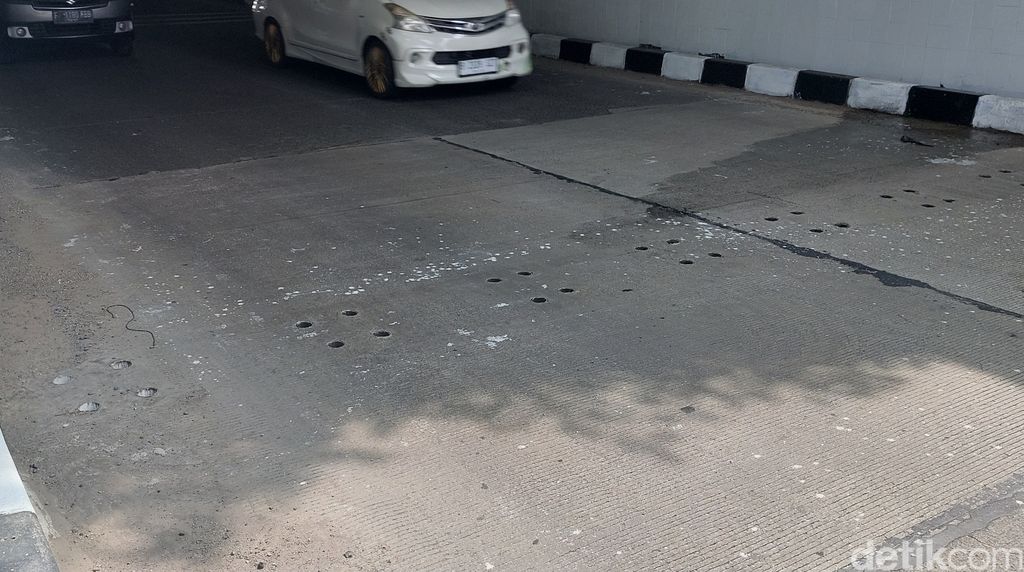 Tutup got underpass Jl Sholis Kota Bogor sudah selesai diperbaiki. 13 Juli 2023. (M Shoihin/detikcom)