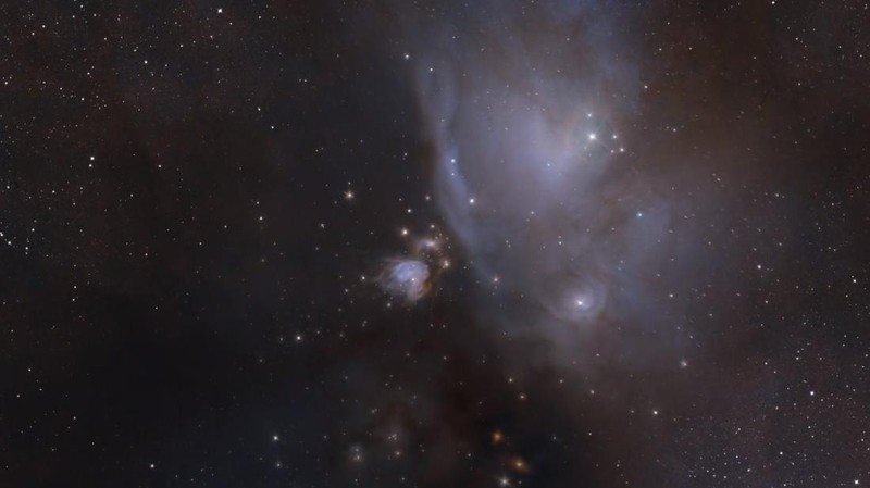 Penampakan kompleks Rho Ophiuchi, wilayah pembentuk bintang terdekat dengan bumi.