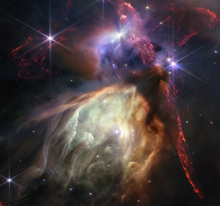 The Rho Ophiuchi cloud complex, the closest star-forming region to Earth, is seen in a composite of separate exposures acquired by the James Webb Space Telescope using the NIRCam instrument released July 12, 2023.   NASA, ESA, CSA, STScI, Klaus Pontoppidan and Alyssa Pagan/Handout via REUTERS THIS IMAGE HAS BEEN SUPPLIED BY A THIRD PARTY.