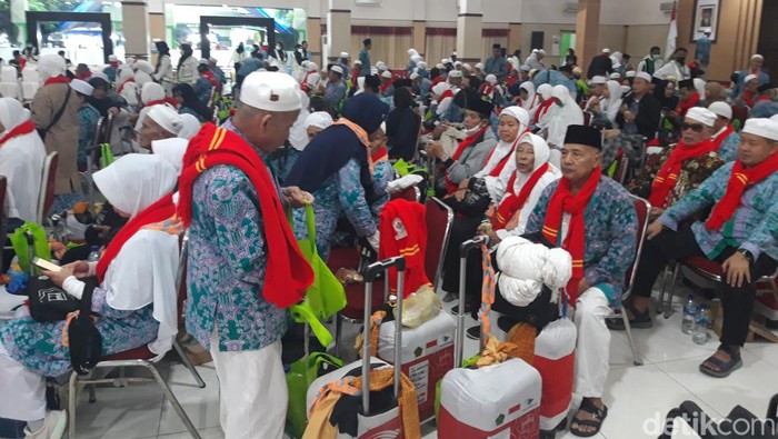 Jemaah haji embarkasi Solo. Foto diunggah Jumat (14/7/2023)