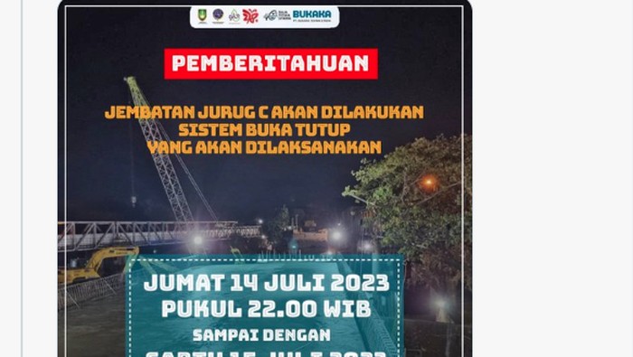Proyek jembatan Jurug.