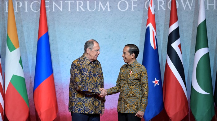 Menlu Rusia dan Jokowi (dok. Istimewa)
